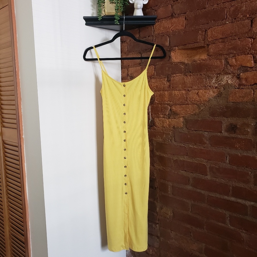 Forever 21 Knit Yellow Dress